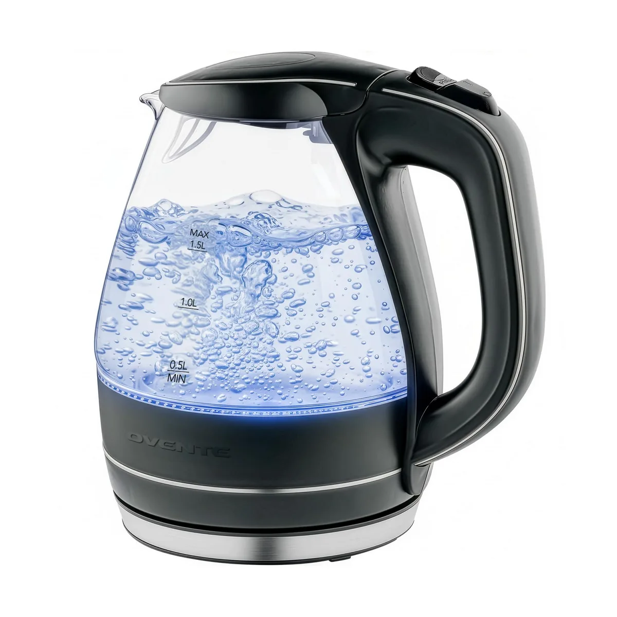 OVENTE KG83B 1.5 L Borosilicate Glass Electric Kettle Black — product photo