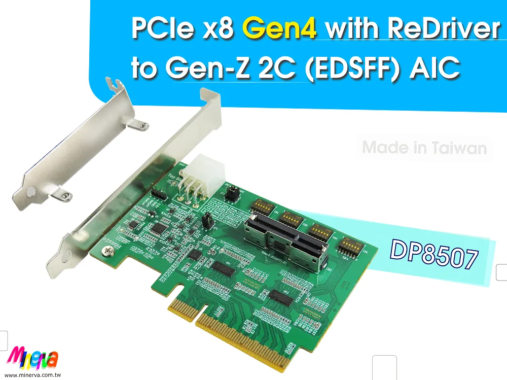 Innocard Innocard PCIe x8 Gen4 ReDriver to Gen-Z 2C EDSFF AIC — product photo