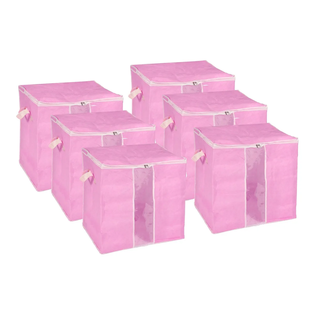 Unique-Bargains Unique-Bargains Clothes Storage Bag 3pcs Grey 60x40x35cm 90L — product photo