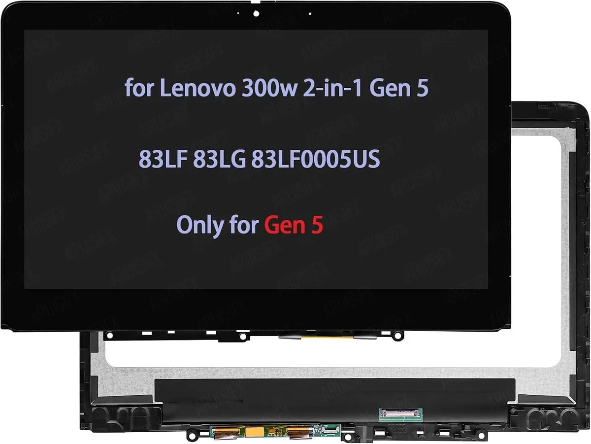 NUOLAISUN NUOLAISUN Touch Screen Replacement for Lenovo 300w 2-in-1 Gen 5 83LF 83LG — product photo
