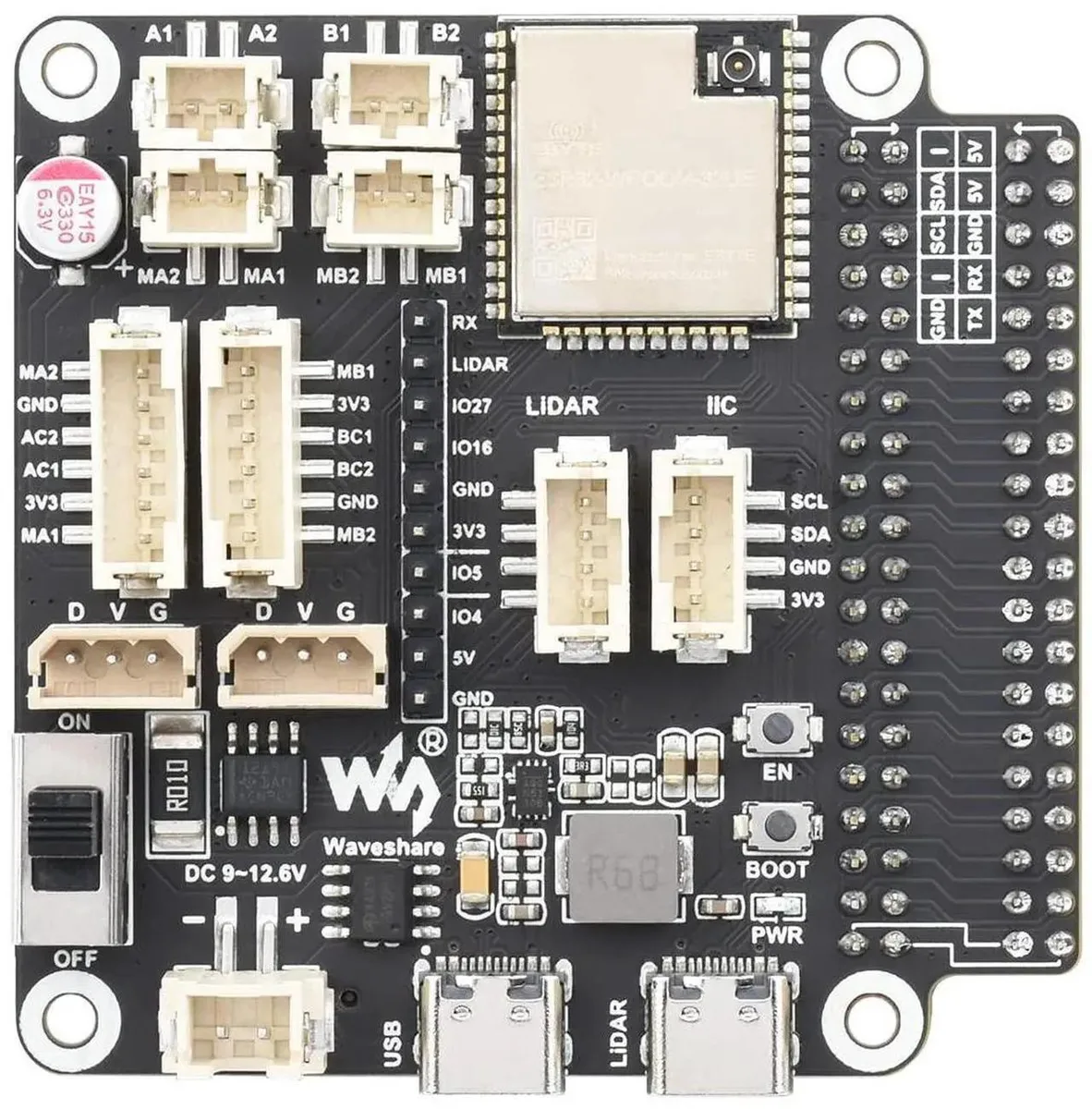 SMUGDESK SMUGDESK ESP32 Robot Driver Board TB6612FNG Raspberry Pi Jetson Nano — product photo