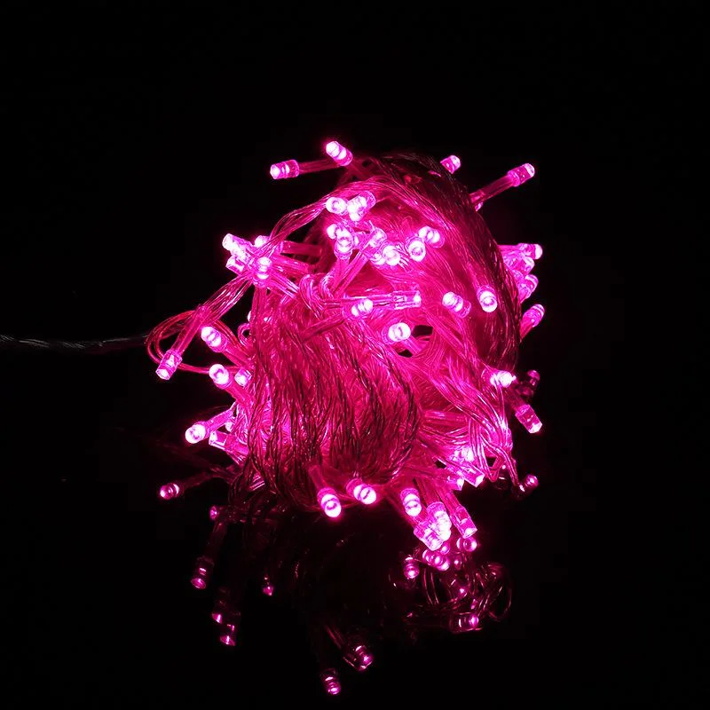CURTIS International. CURTIS International LED Holiday String Lights Pink 100 Count 32.6 Ft — product photo