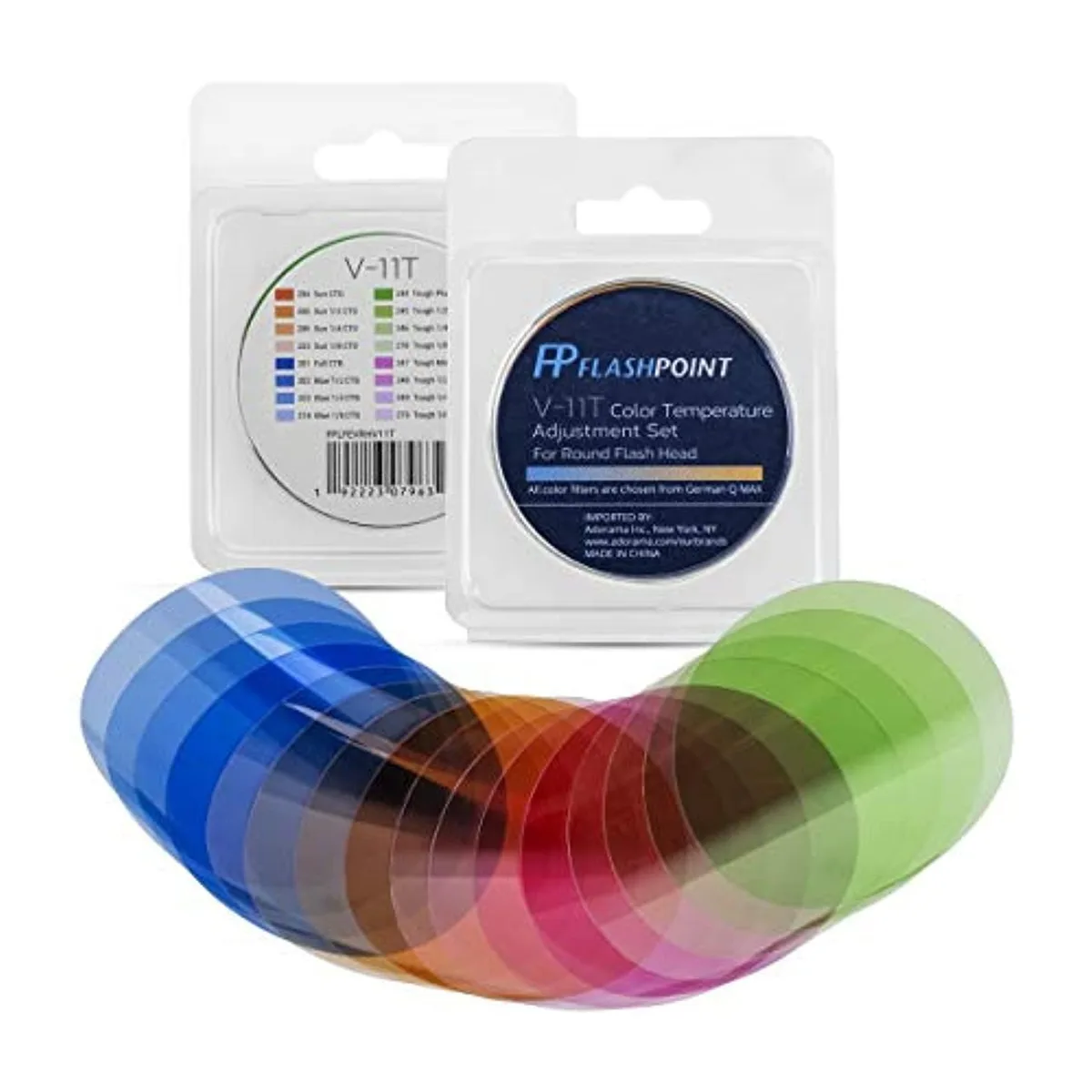 Flashpoint V-11T color gel set with magnetic frame disks