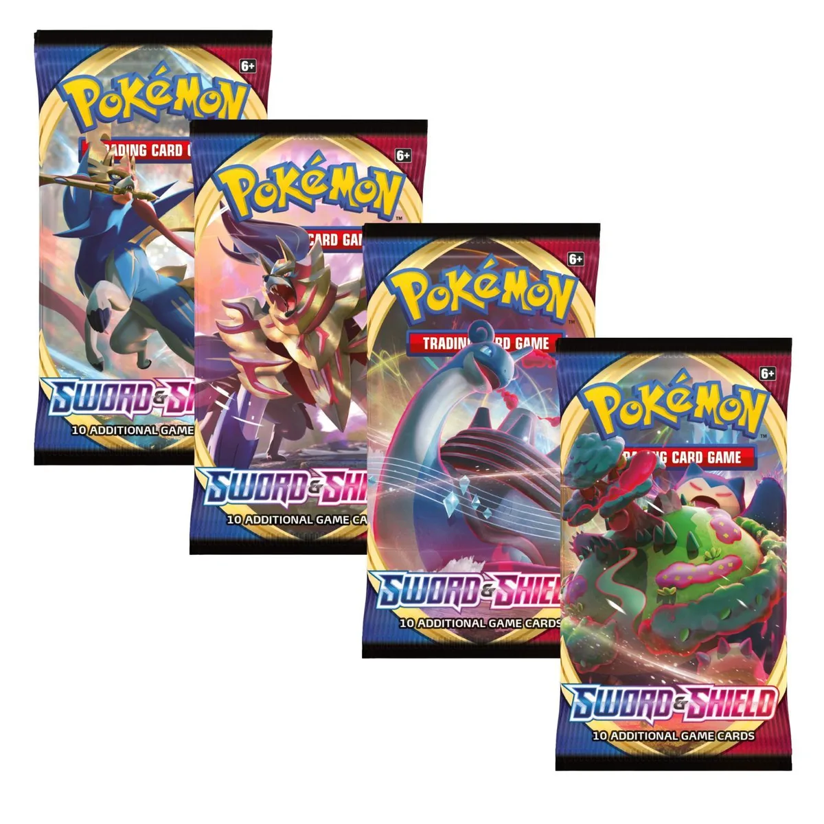 Pokemon Pokemon SS1 Sword &amp; Shield Art Set 4 Booster Packs — product photo