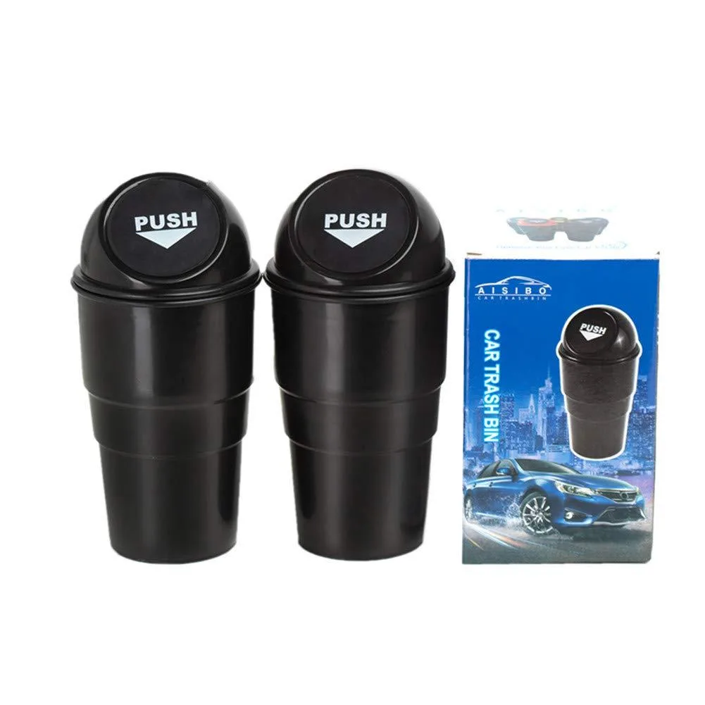 AISIBO lajitongzhuti Mini Car Trash Can 12 Pack Black 7.9 gal — product photo