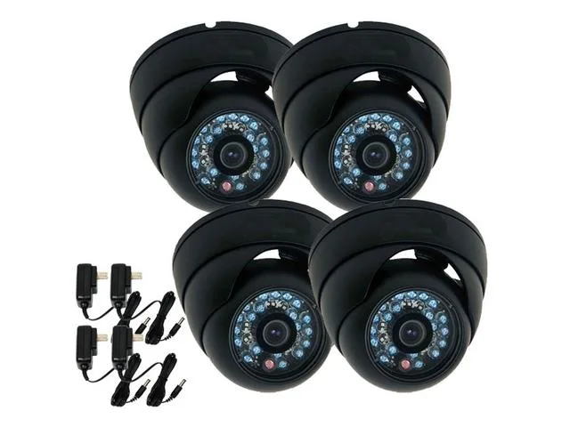 VideoSecu VideoSecu VD6H4 4 Pack 3.6mm 600TVL CCTV Camera — product photo
