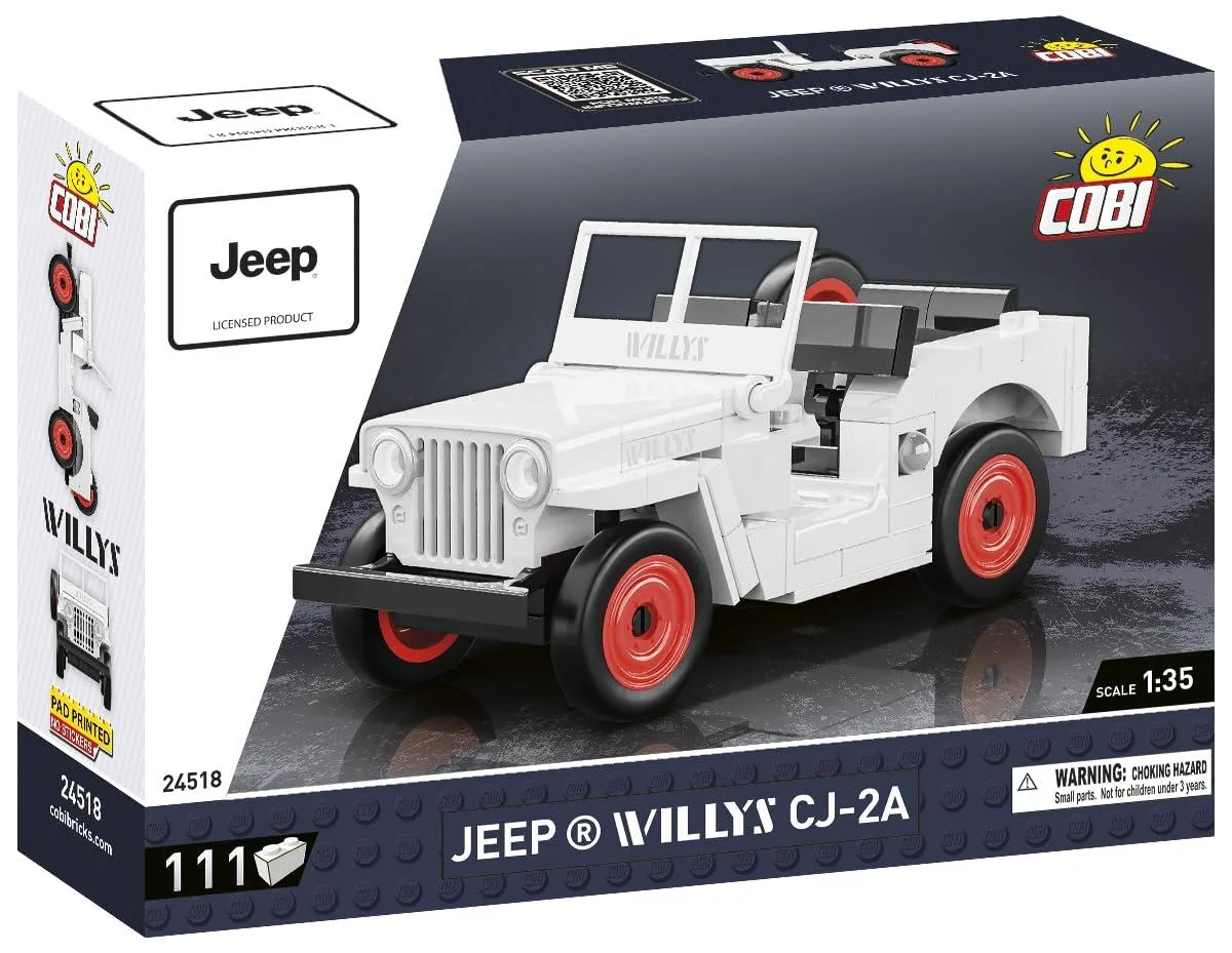 Cobi Cobi Jeep Willys CJ-2A White 111pcs 1:35 #24518 — product photo