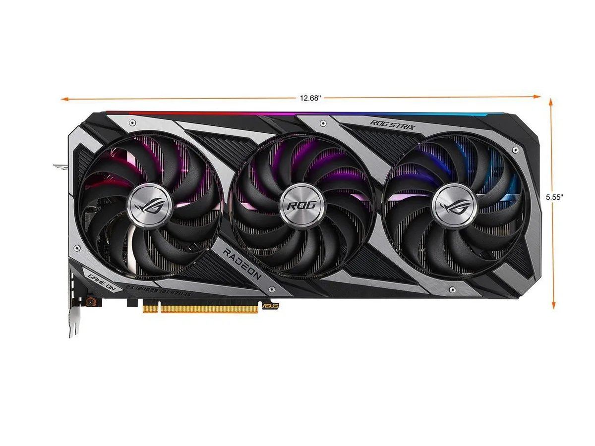 ASUS ASUS ROG STRIX Radeon RX 6700 XT OC Edition graphics card — product photo