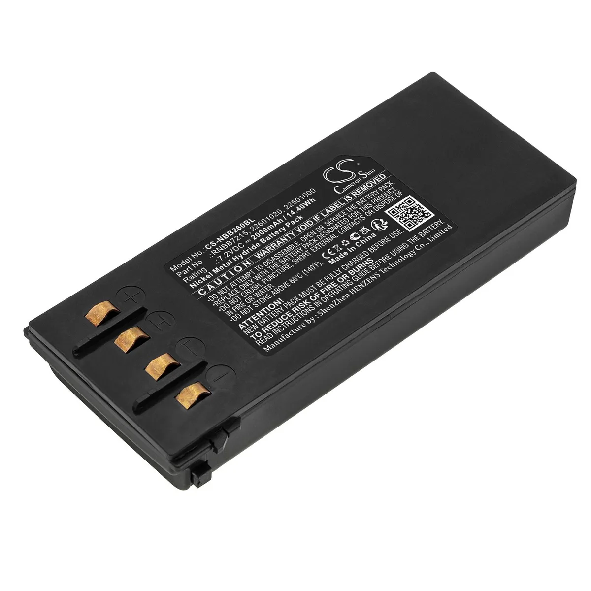 Estry Estry 7.2V 2000mAh Ni-MH Battery Replacement for NBB Nano Series 2.260.1020 — product photo