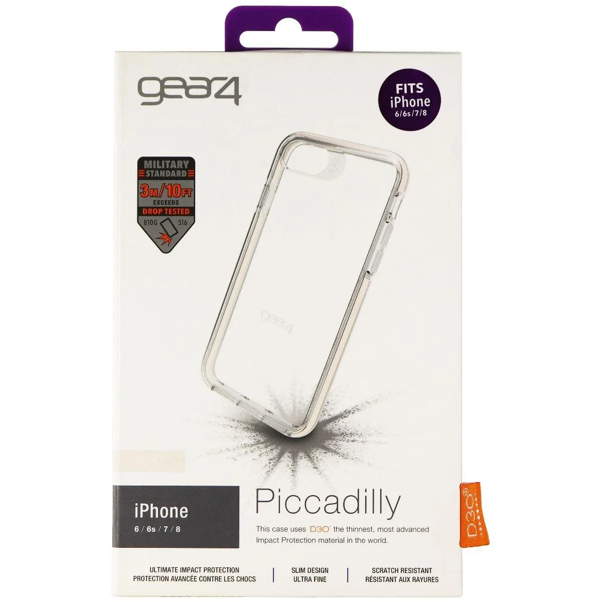 ZAGG ZAGG Piccadilly Series Hard Case iPhone 8/7/6s/6 Clear/Rose Pink — product photo