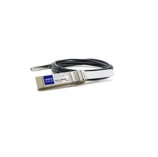 Grey 9.80 ft SFP28 passive direct attach cable with SFP connectors both ends