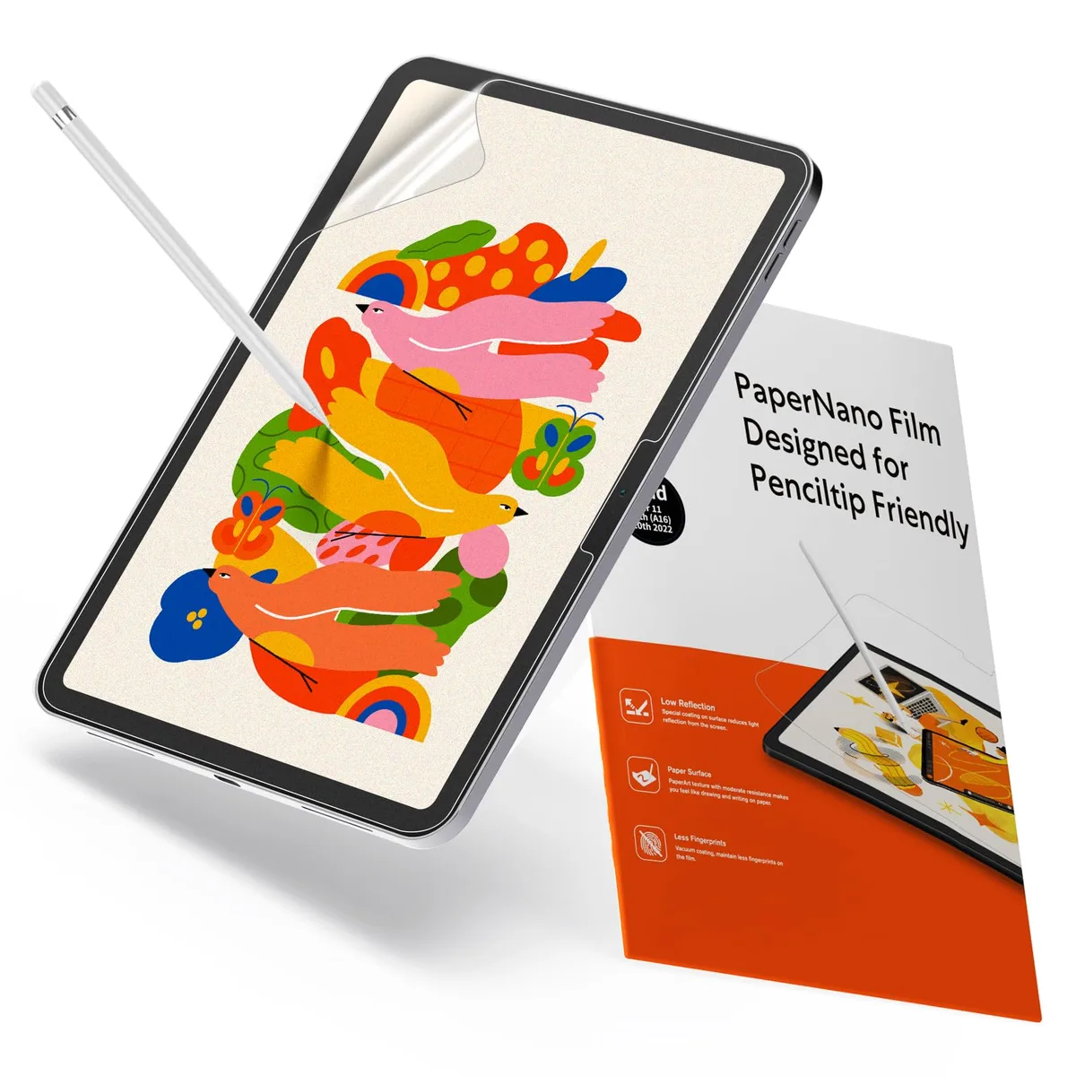 KCT 2 Pack Paperfeel Screen Protector iPad A16 11th/10th Air 11 M4/M3/M2 0.17mm — product photo