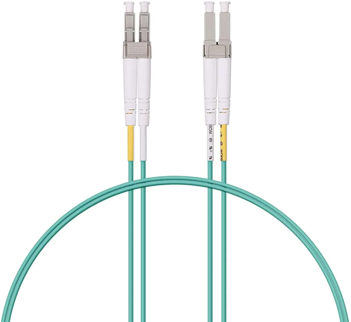 Micro Connectors Micro Connectors FBR-1010-5M 5m LC/LC OM3 50/125 duplex fibre optic cable — product photo