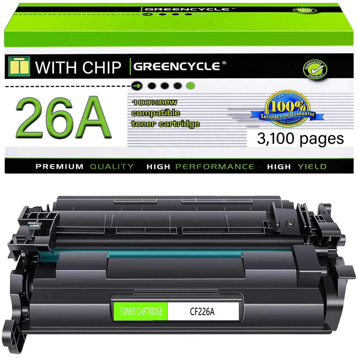 GREENCYCLE GREENCYCLE CF226A toner cartridge black 3100 pages — product photo
