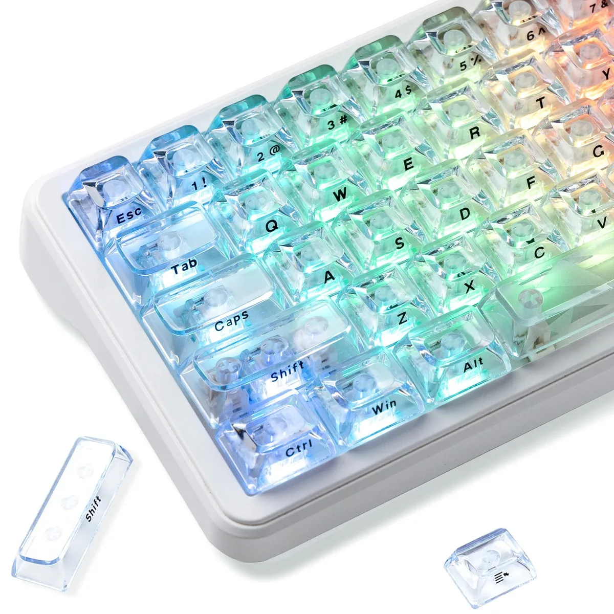 Womier Womier Ice Clear Keycaps 126-Key ASA MX-Compatible — product photo