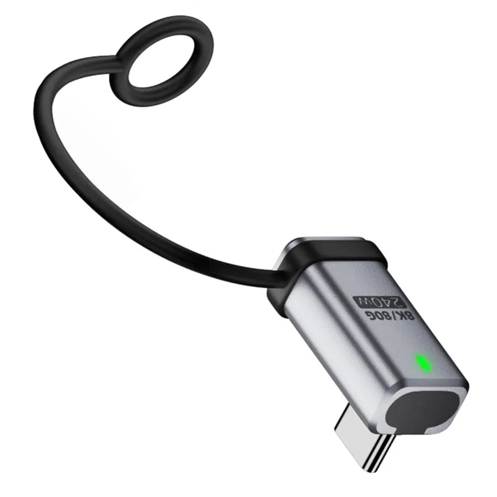 LORDWORLD LORDWORLD USB5.0 80Gbps 90° Adapter 240W Keychain — product photo
