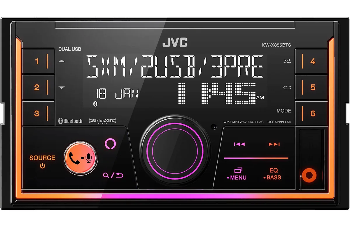 JVC JVC KW-X855BTS 2-DIN Digital Media Receiver car electronics accessory — product photo