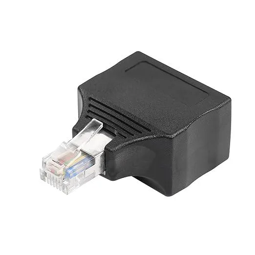 KEXIKELE KEXIKELE RJ11 6P6C Male to 2 Female Splitter 2 PCS — product photo