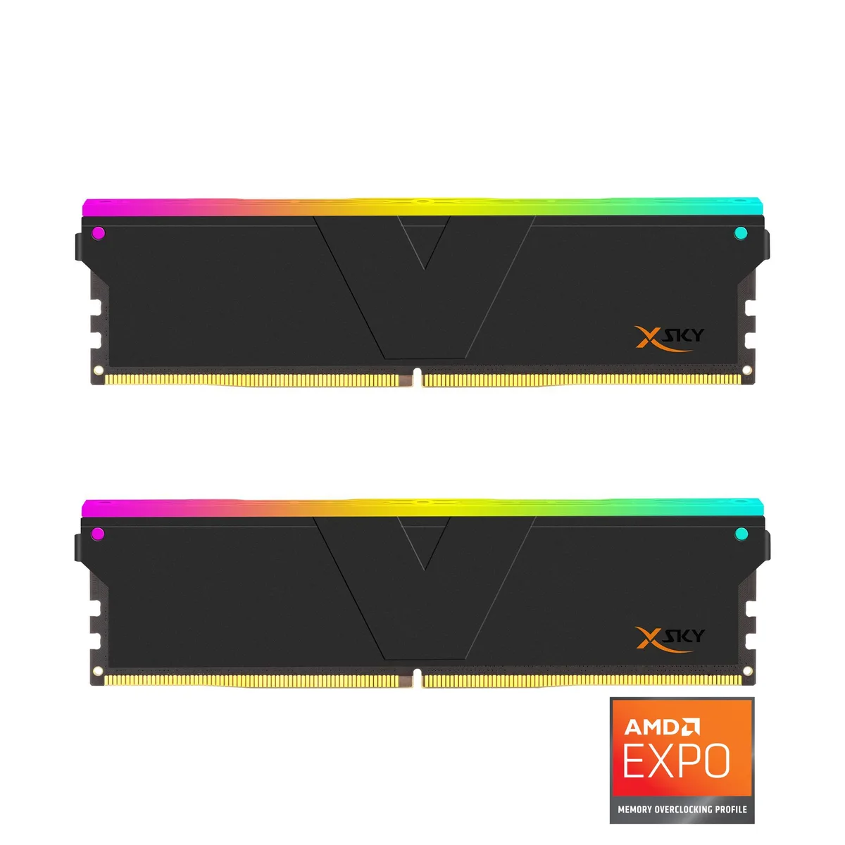 V-color V-color TMXSAL1660830KWK Manta XSky DDR5 32GB (2x16GB) 6000MHz CL30 RGB desktop RAM — product photo
