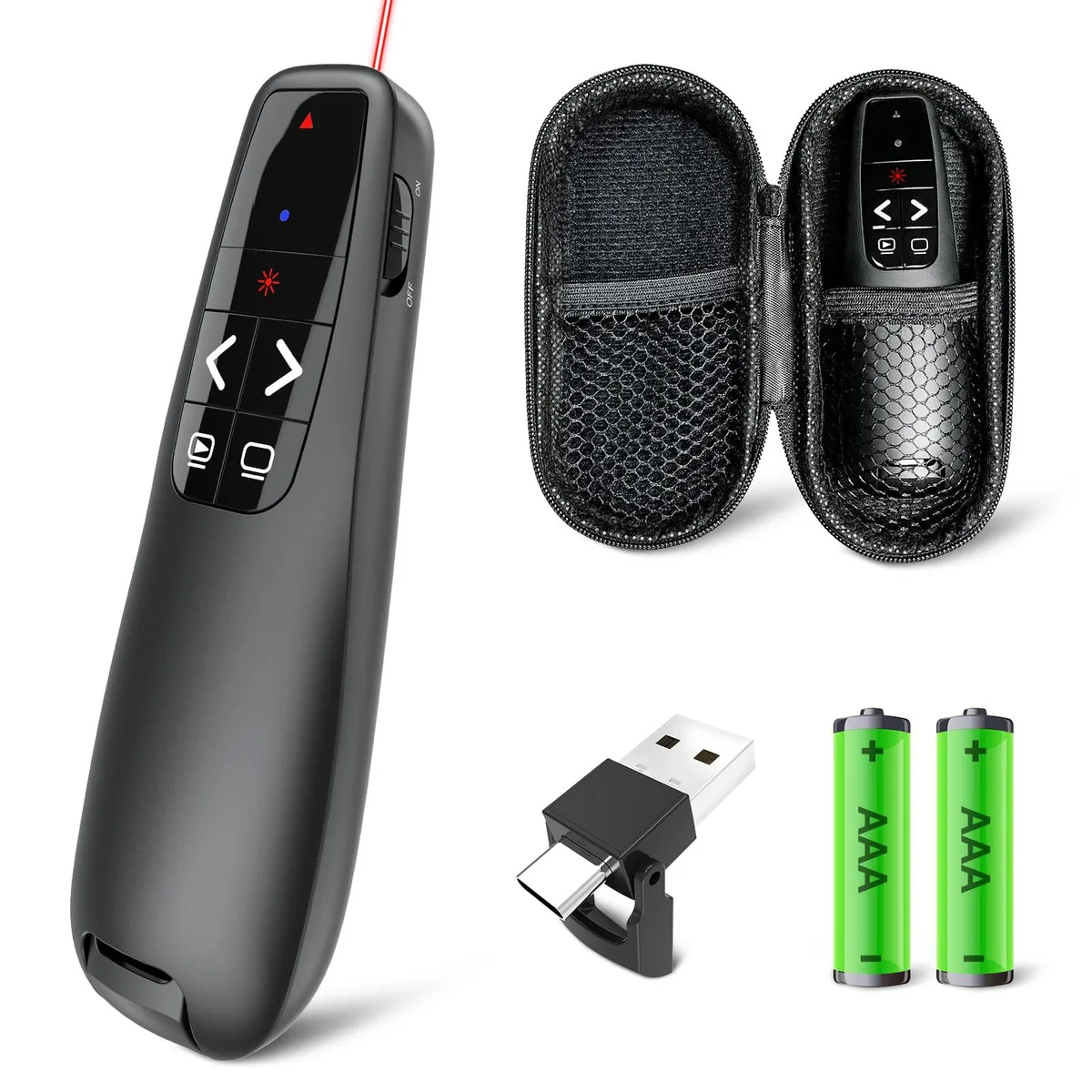  UBUYONE WP71-RC Presentation Remote Black 328ft 98ft 2 AAA — product photo
