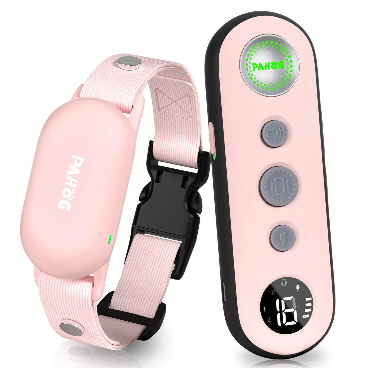  PAHOG Dog Training Collar Pink 1000FT Remote 3 Modes — product photo