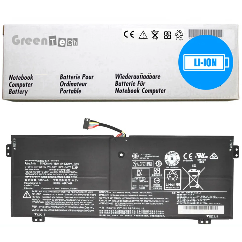 NShi NShi L16L4PB1 L16C4PB1 laptop battery for Lenovo Yoga 720-13IKB 7.72V 48Wh — product photo