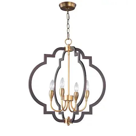 Maxim Maxim 20293 Crest 4-Light 22.25" Oil Rubbed Bronze Antique Brass — product photo