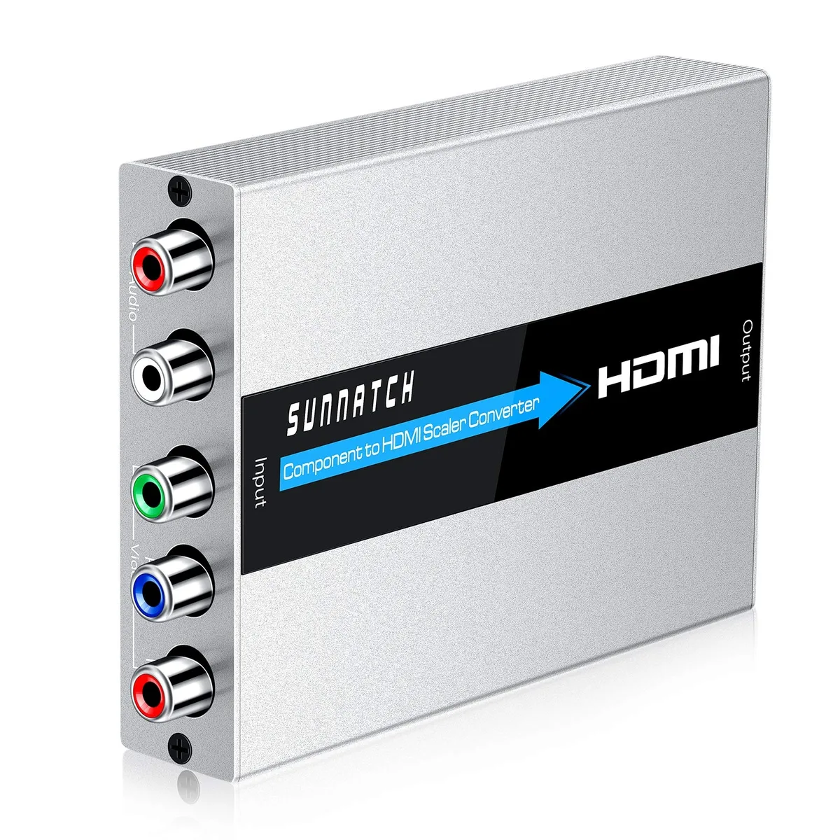 Small aluminium box with component and HDMI ports