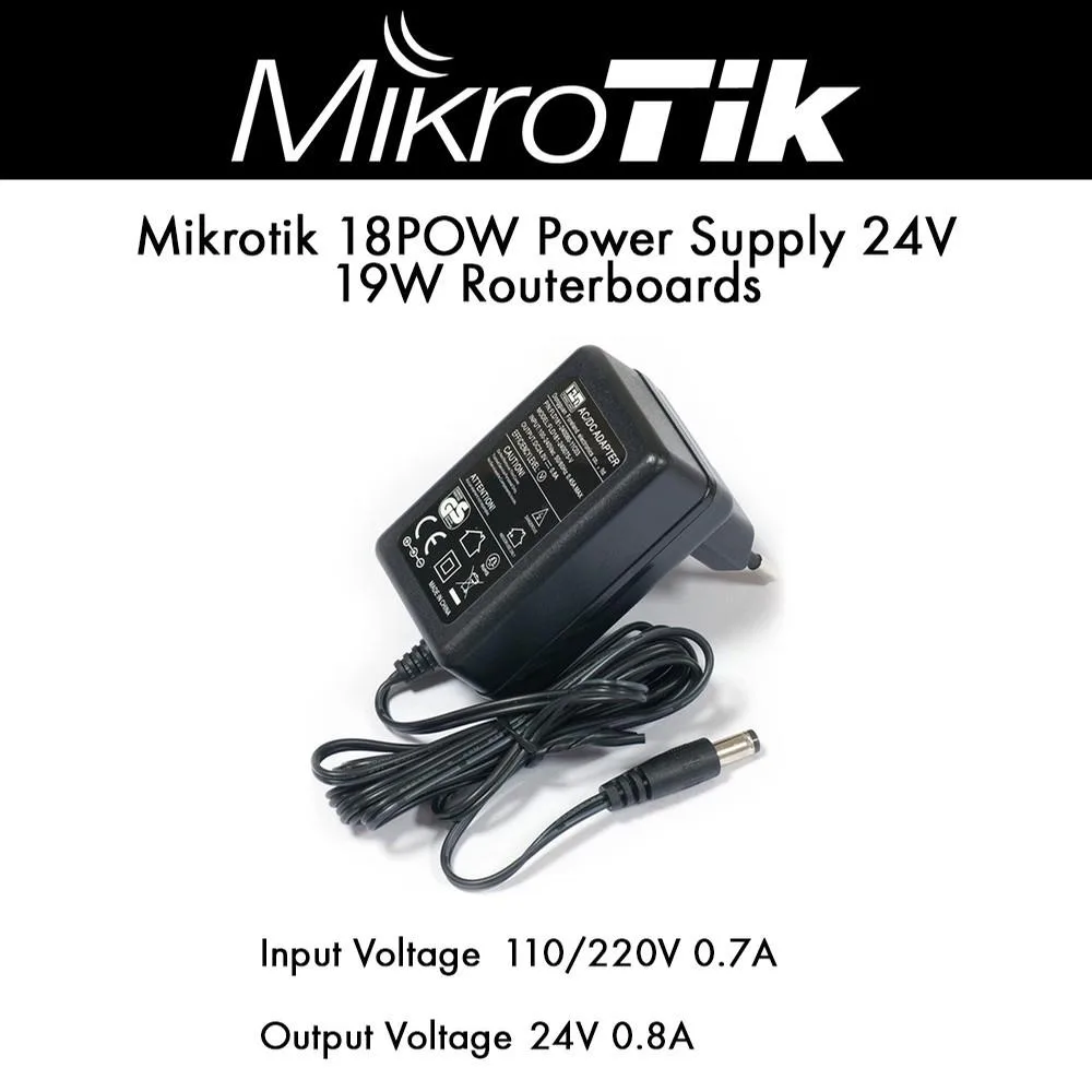 Mikrotik Mikrotik 18POW 24V 19.2W Power Supply — product photo
