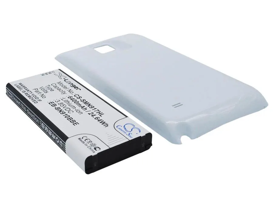 Rectangular smartphone battery, matte finish, gold contacts visible
