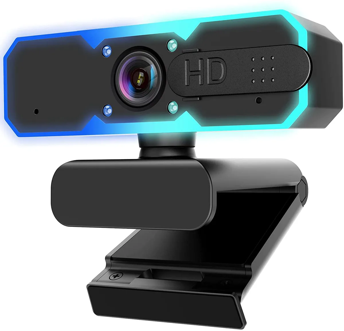 Thinkstar Thinkstar 1080p Webcam with Light, Microphone, Privacy Cover, 360° Rotation — product photo