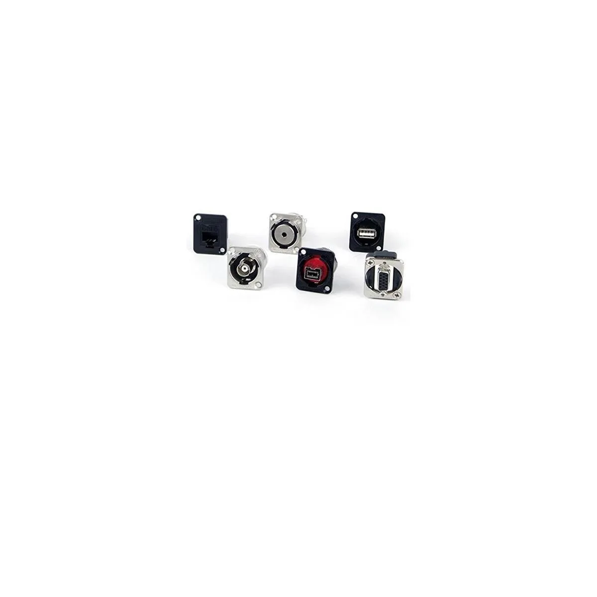 Switchcraft Switchcraft EH Series USB-A Female to USB-B Female Panel Mount Jack Black — product photo