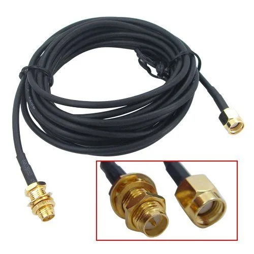 TeKit TeKit Antenna RP-SMA Extension Cable 30ft 9M Black Shielded — product photo