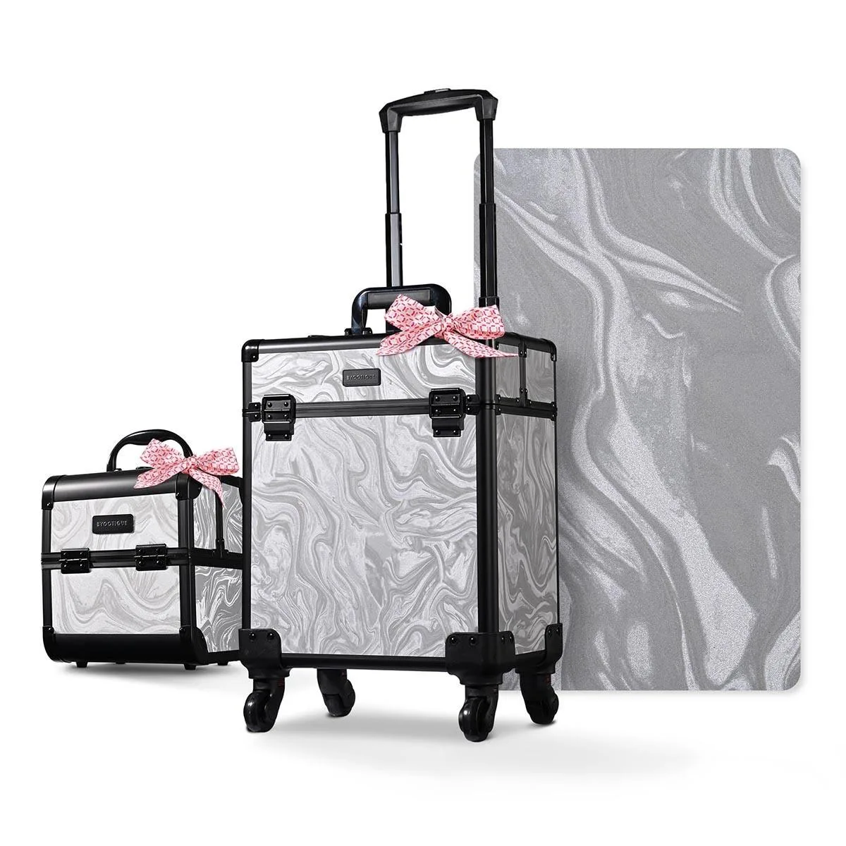 Byootique Byootique 12MKCSET-028MS-CTB09 2-Piece Makeup Train Case Luggage — product photo