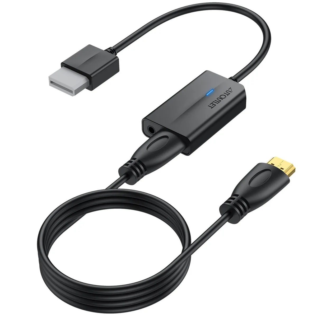  AUTOUTLET EFU113USE Wii to HDMI Converter 1080P 6ft Cable 3.5mm Jack — product photo