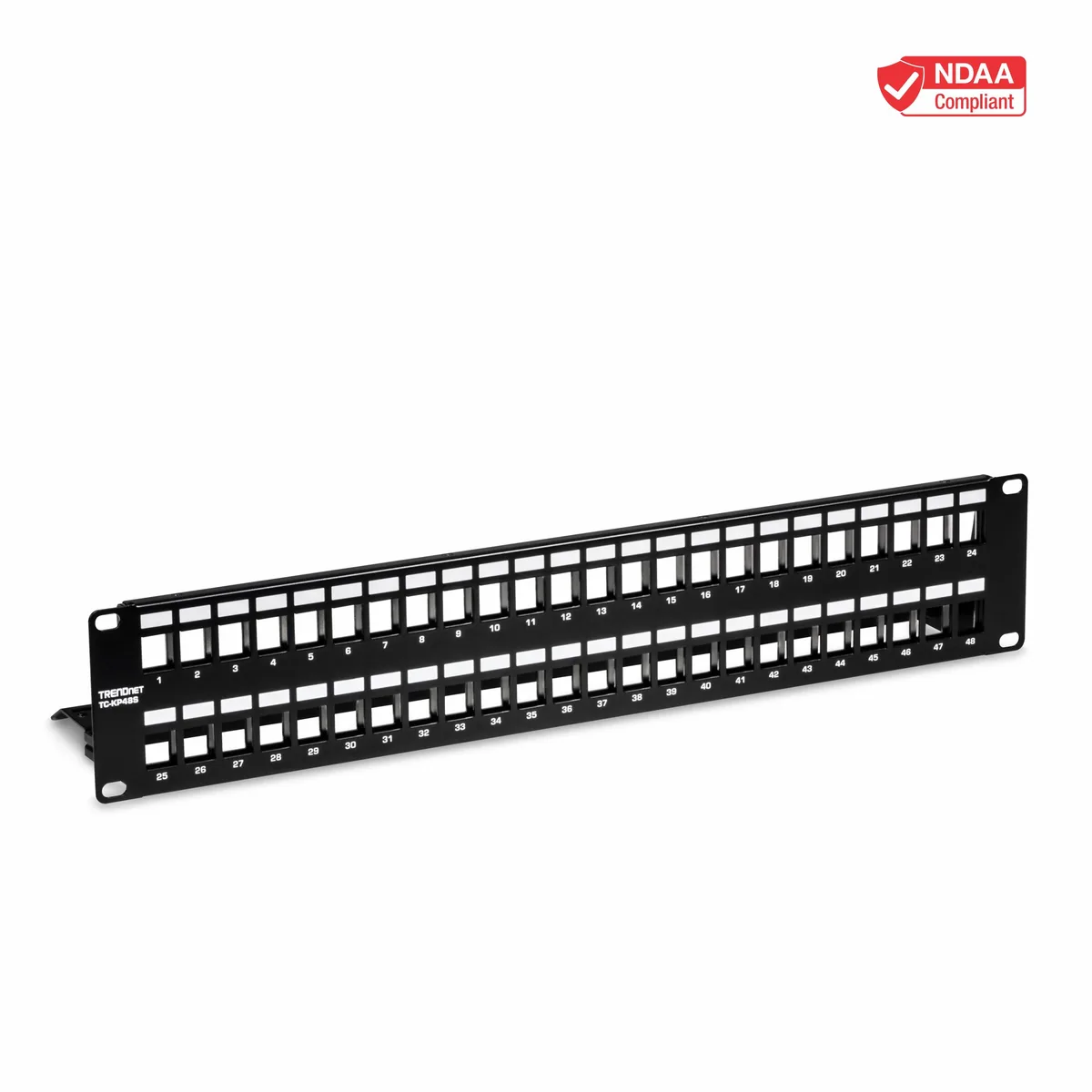 TRENDnet TRENDnet TC-KP48S 48-Port Blank Keystone Shielded 2U 19" Patch Panel — product photo