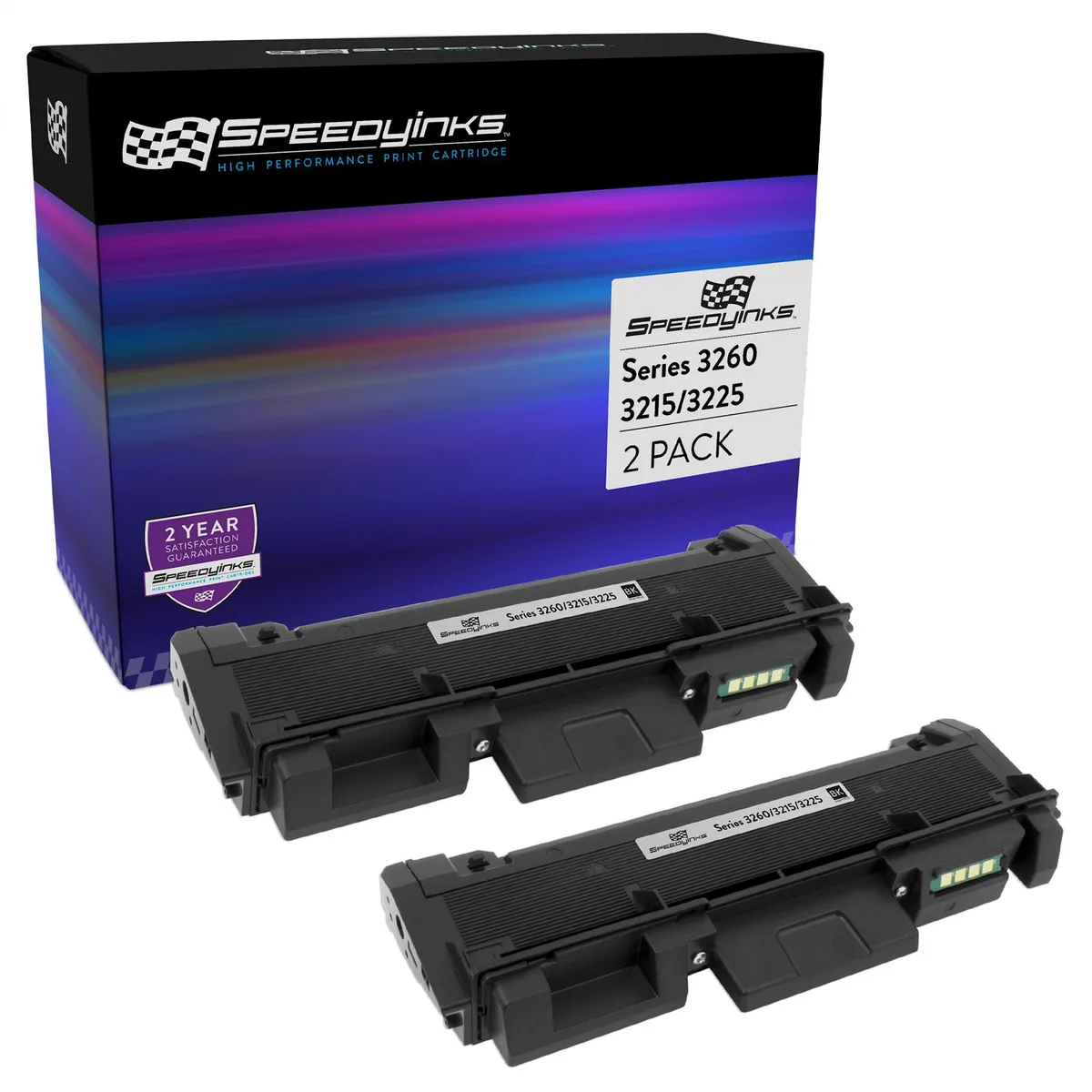SpeedyInks SpeedyInks 106R02777 Black Toner Cartridge 2-Pack 3000 Pages — product photo