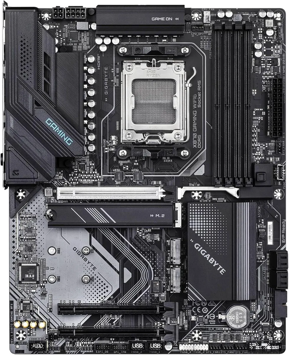 GIGABYTE GIGABYTE X870 GAMING WIFI6 AMD ATX Desktop Motherboard — product photo