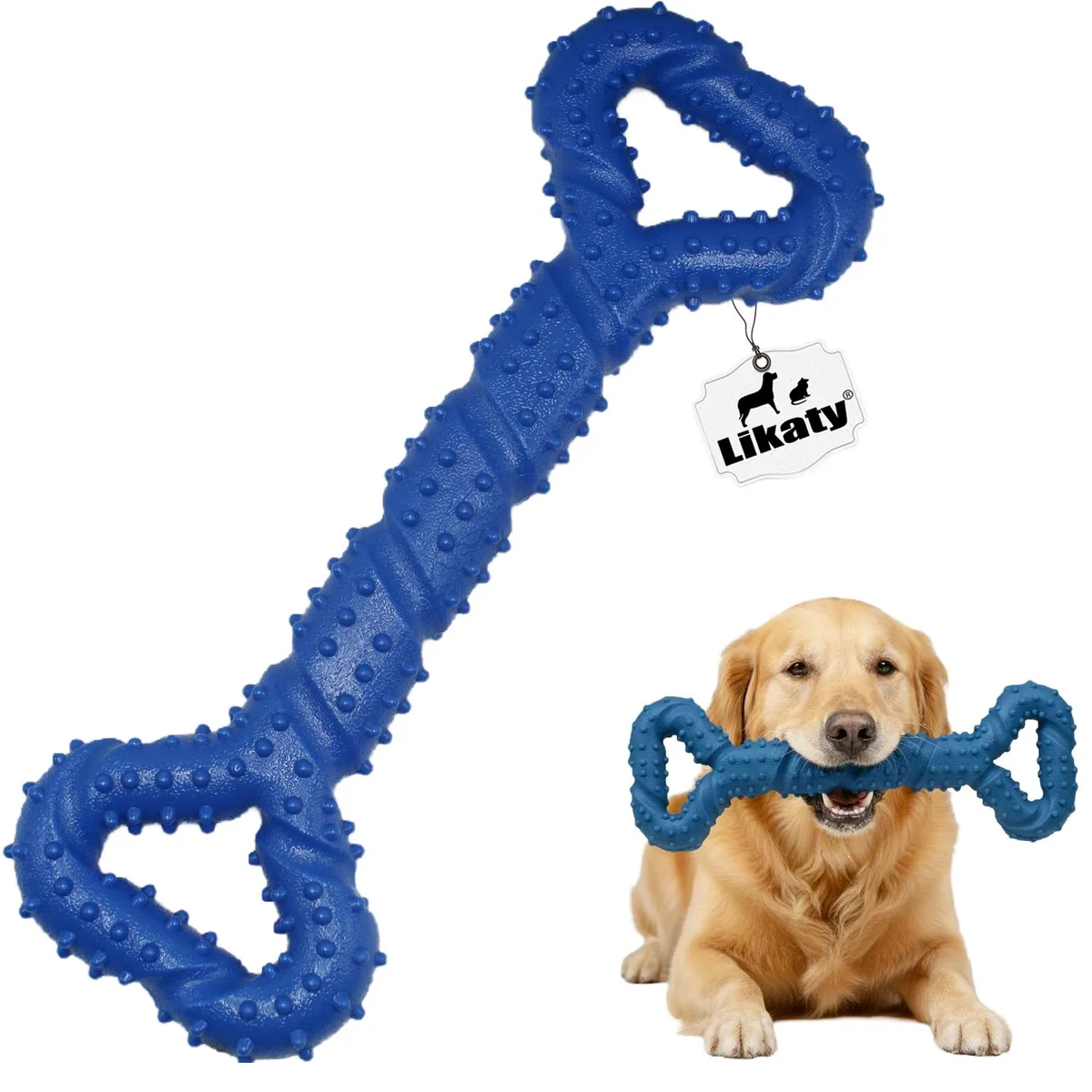 Likaty Likaty Indestructible Dog Chew Toy Green 12.5in .7lb — product photo