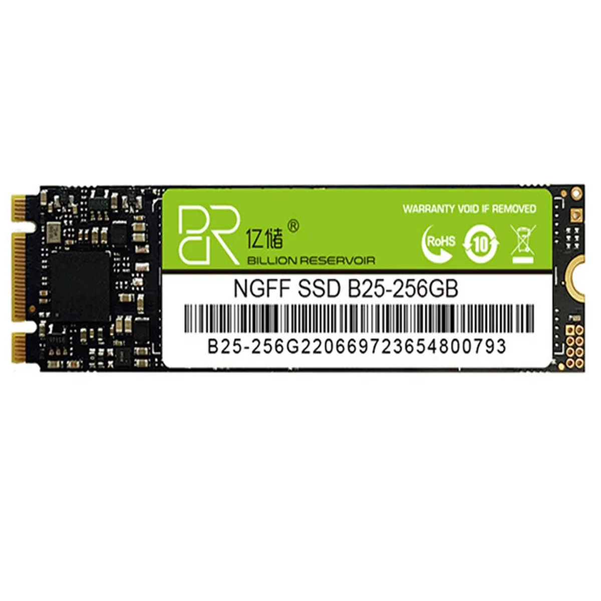 DUCI DUCI 256GB NGFF M.2 internal SSD 522MB/s Green — product photo