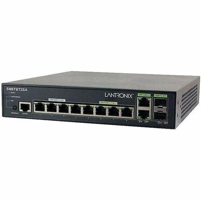 Transition Networks Transition Networks SM8TBT2SA Managed Gigabit Ethernet PoE++ Switch 10/100/1000BASE-T — product photo