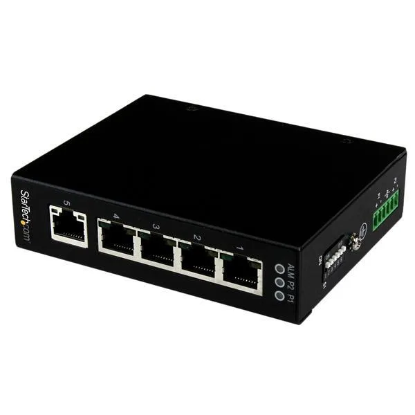 STARTECH STARTECH IES51000 5-port unmanaged industrial Gigabit network switch — product photo