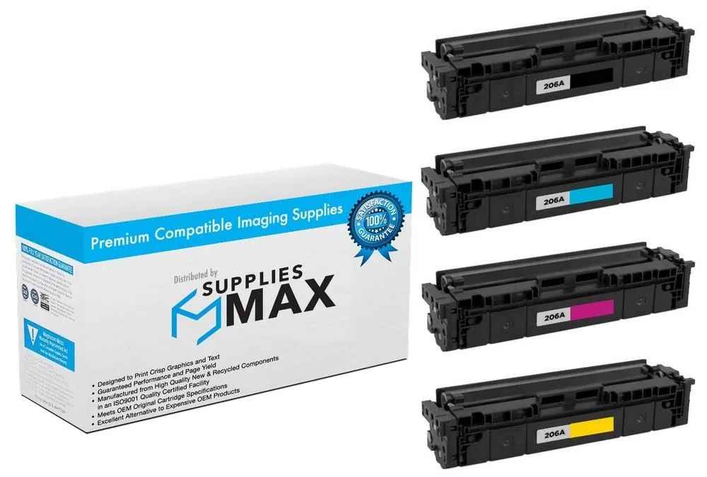 SuppliesMax SuppliesMax HEWW211MP toner cartridge combo pack (BK/C/M/Y) 1350/1250 pages — product photo