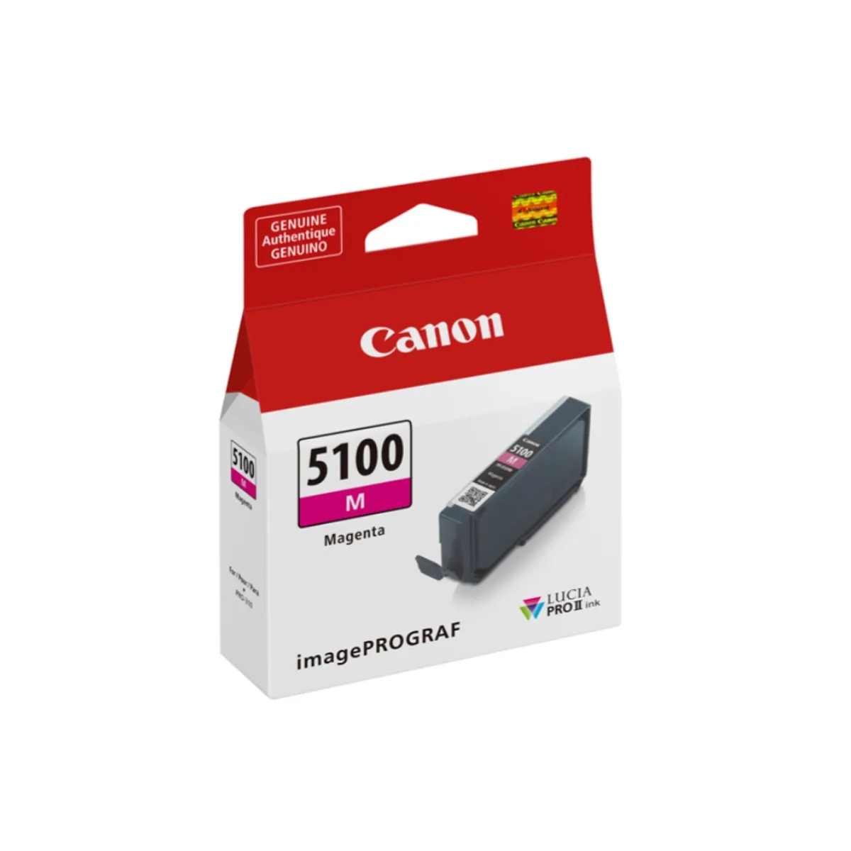 Canon Canon 6954C002 Lucia PRO II PFI-5100 14.4ml Magenta ink cartridges (genuine brands) — product photo