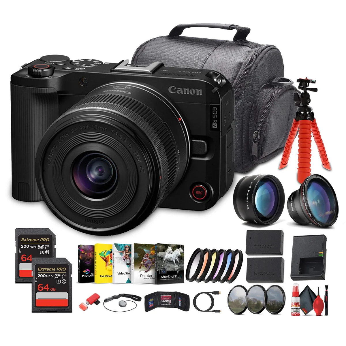 Canon Canon EOS R50 V + RF-S 14-30mm f/4-6.3 IS STM PZ Lens Kit — product photo