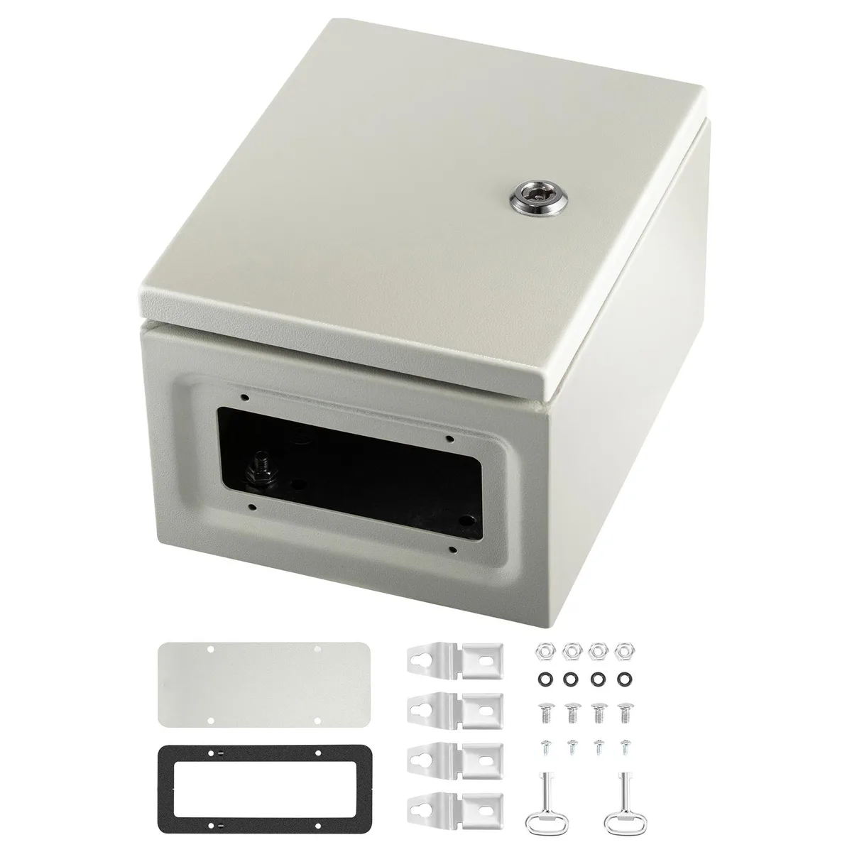 VEVOR VEVOR SPT NEMA 4X IP66 Electrical Box 10 x 8 x 6'' Gray White RAL7035 — product photo