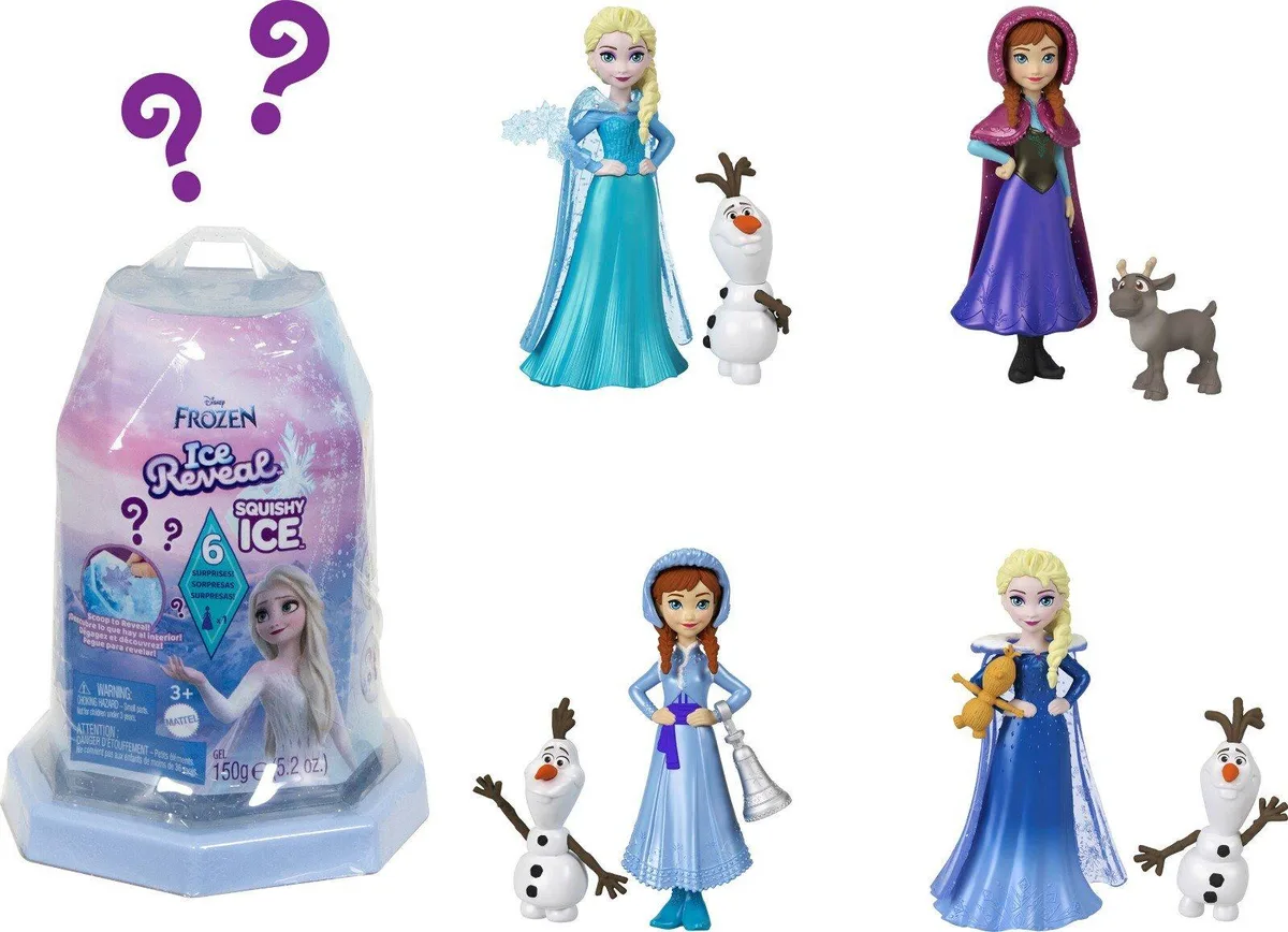 Mattel Wheels Mattel Wheels Disney Frozen Ice Reveal Surprise Doll 3.5 inch — product photo