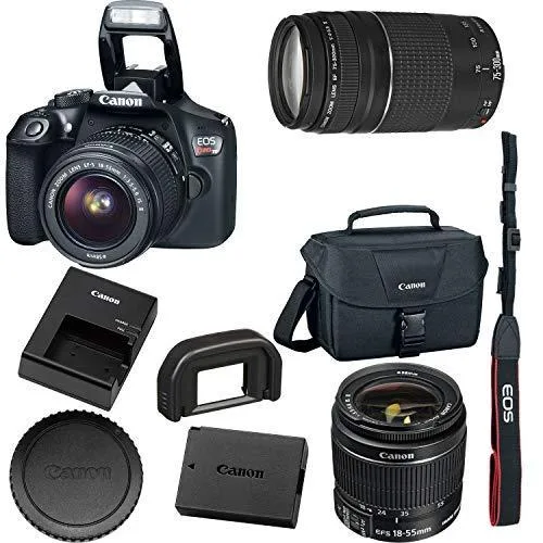 Canon International Canon EOS Rebel T6 18.0 MP DSLR Kit with EF-S 18-55mm f/3.5-5.6 IS II Lens Black — product photo