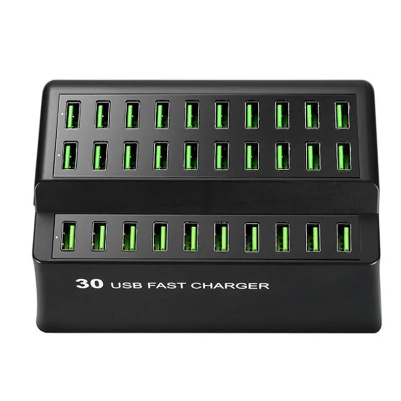 BONAEVER BONAEVER 30-Port 180W USB Charging Station Black — product photo