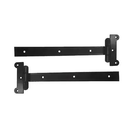 Nuvo Iron Nuvo Iron SH12BLK black steel 12 in strap hinges 2 pack — product photo
